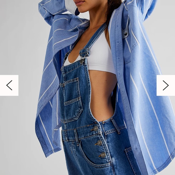 XS Ziggy Overalls Free People Worn Once Denim - Picture 4 of 4